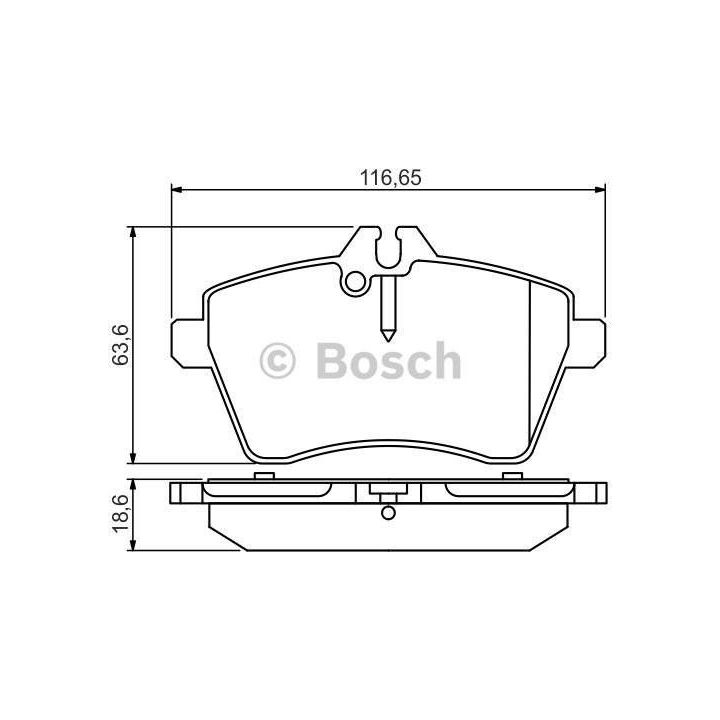 Ön Fren Balatası Mercedes A-Class W169 B-Class W245 İçin (2004-) - Bosch 0986495273