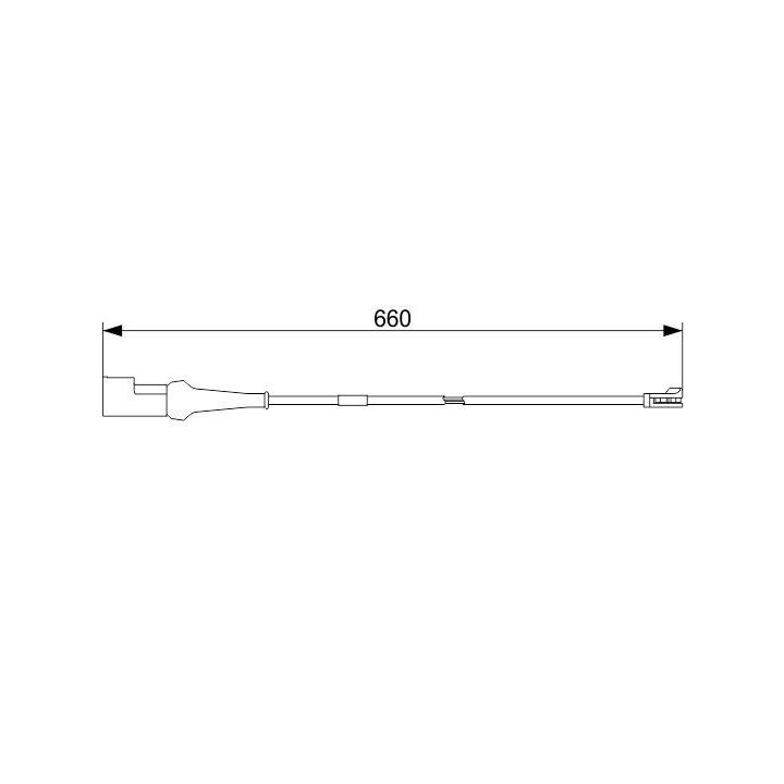 Arka Fren Balatası İkaz Kablosu 610 Mm Ford Transit Custom (2012-) Uyumlu - Bosch 1987473575