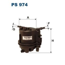 Yakıt Filtresi (Dizel)(Müşürlü) Fiesta V-Fusion 1.4 Tdci / Peugeot P206 -P207-p307- Bipper 1.4 Hdi /Citroen C1-C2-C3-Xsara PS974