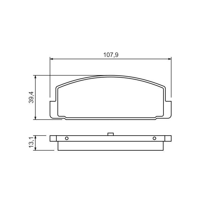 Arka Fren Balatası Mazda 6 626 İçin (1998-2007) - Bosch 0986424295
