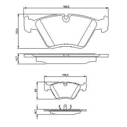 Ön Fren Balatası Bmw 5 Serisi E34 Ve 7 Serisi E32 (1988-1996) - Bosch 0986424351