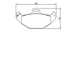 Arka Fren Balatası Renault Laguna I (1993-2001) - Bosch 0986424532