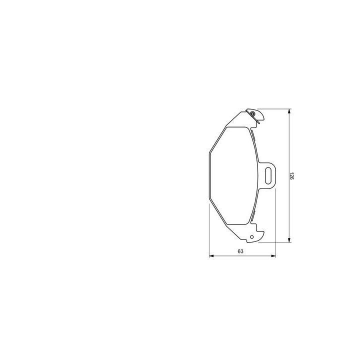 Arka Fren Balatası Renault Laguna I (1993-2001) - Bosch 0986424532