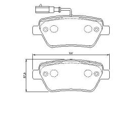 Ön Fişli Fren Balatası Fiat Stilo ve Stilo Multi Wagon (2001-) - Bosch 0986424596
