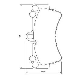 VW Touareg Audi Q7 Porsche Cayenne 18 Jant Ön Fren Balatası (2002-) - Bosch 0986424739