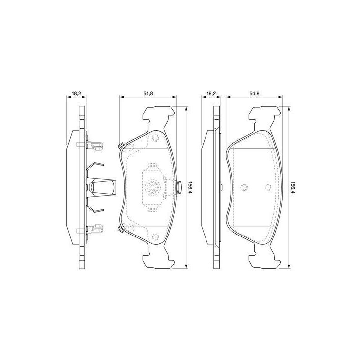 Ön Fren Balatası İkaz Kablolu Toyota Avensis (1997-2003) - Bosch 0986424560