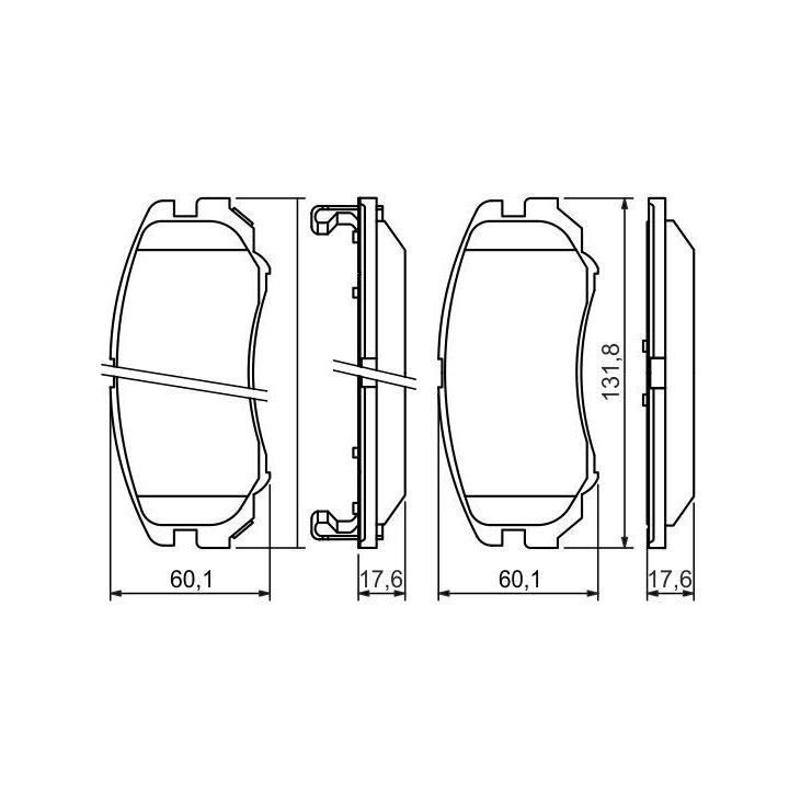 Ön Fren Balatası Hyundai Sonata Kia Magentis İçin - Bosch 0986424815