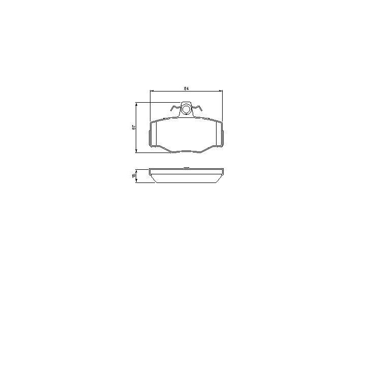 Arka Fren Balatası Nissan Primera Almera Uyumlu (1996-2006) - BOSCH 0986460993