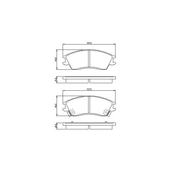 Fren Balatası Hyundai Accent Getz Uyumlu (1999-2009) - BOSCH 0986461127