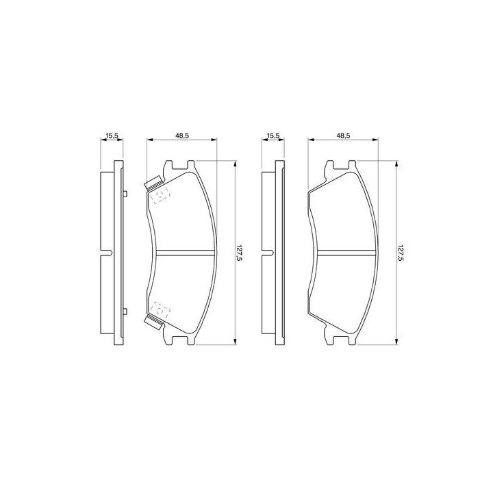 Fren Balatası Hyundai Accent Getz Uyumlu (1999-2009) - BOSCH 0986461127