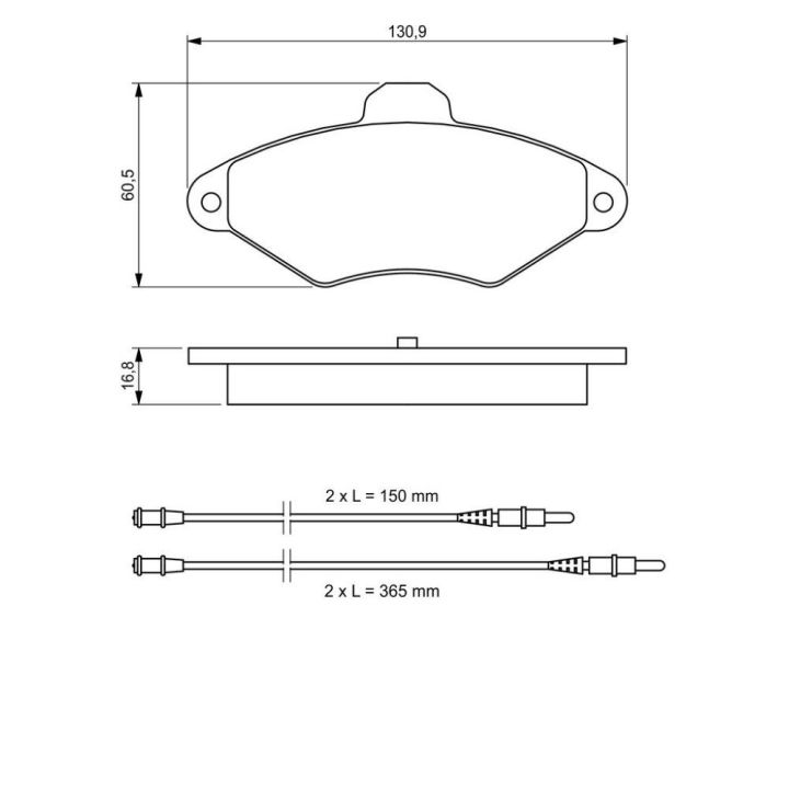 Ön Fren Balatası Citroen Xantia Uyumlu (1993-2001) - BOSCH 0986461757