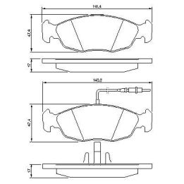 Ön Fren Balatası Xsara P306 Saxo P106 Uyumlu (1999-) - BOSCH 0986461764