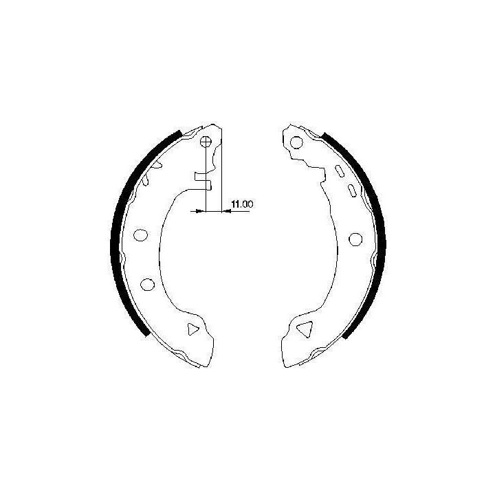 Pabuçlu Fren Balatası Alfa Romeo 33 Marea Brava Bravo (1990-2005) - Bosch 0986487295