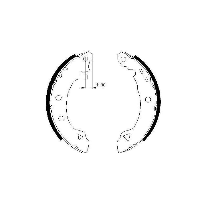 Pabuçlu Fren Balatası Alfa Romeo 33 Marea Brava Bravo (1990-2005) - Bosch 0986487295