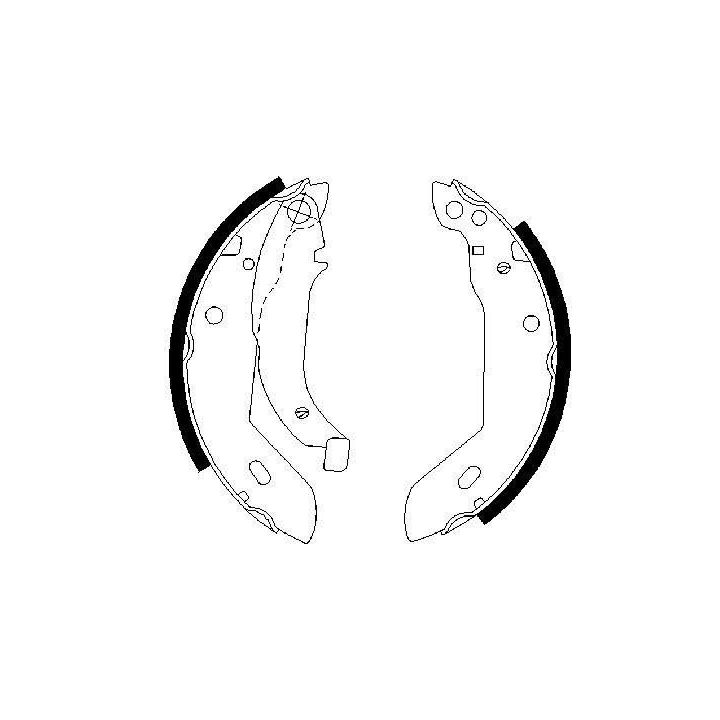 Pabuçlu Fren Balatası Peugeot 205 306 XSARA (1987-2003) - Bosch 0986487533