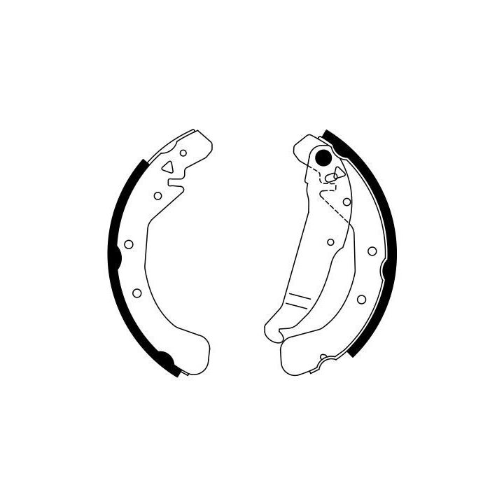Arka Fren Pabucu (230x41) Opel Astra G Vectra B Zafira İçin (1993-) - Bosch 0986487554