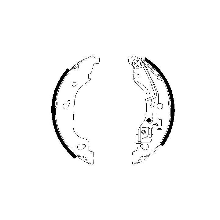 Pabuçlu Fren Balatası (180x31 mm) Fiat Punto 1.3 JTD İçin (2003-) - Bosch 0986487596