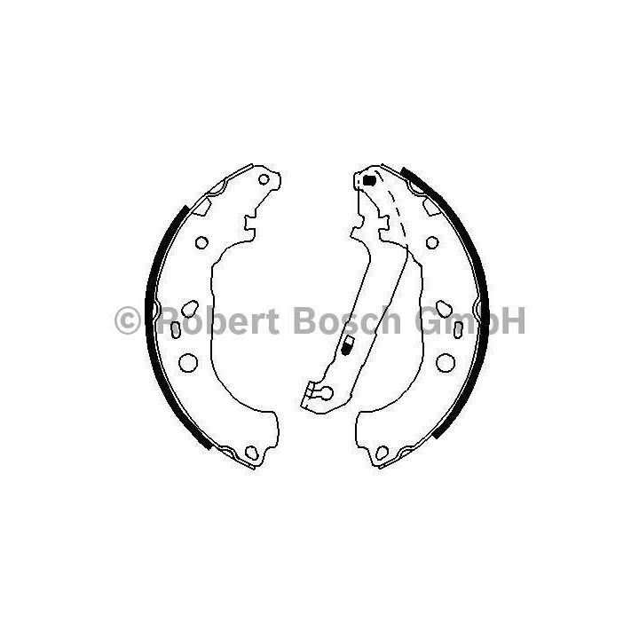Pabuçlu Fren Balatası Ford Focus II 1.6 TDCI (2007-) - Bosch 0986487696