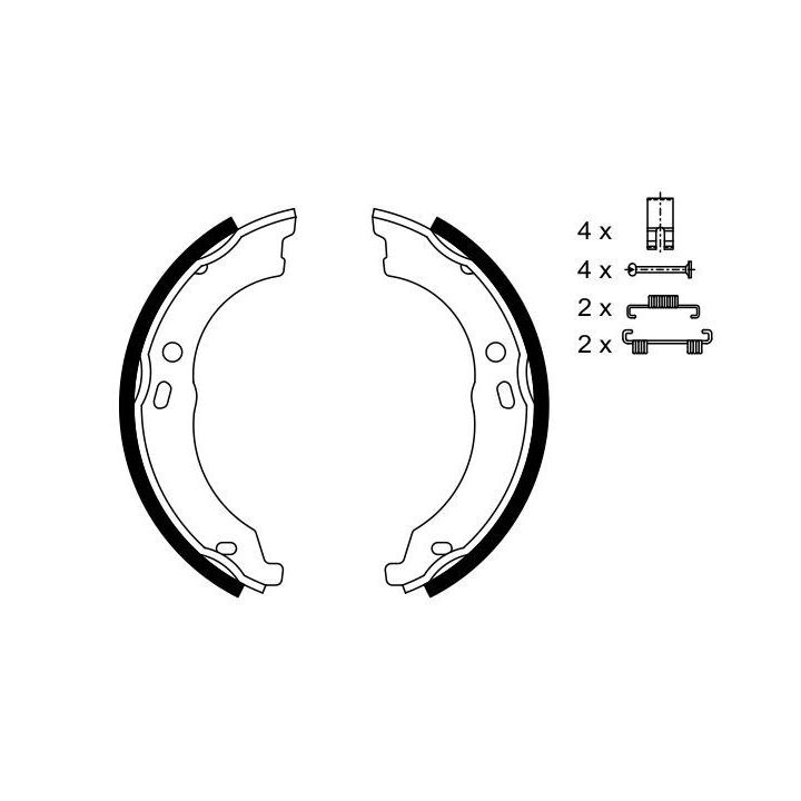El Fren Balatası Fiat Ducato III Citroen Jumper Peugeot Boxer (2006-) - Bosch 0986487726