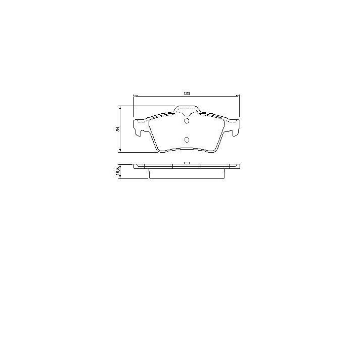 Arka Fren Balatası Laguna Ii Focus C-Max Vectra C İçin (2002-2013) - Bosch 0986494032