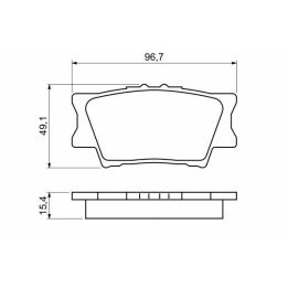 Arka Fren Balatası Toyota Rav4 ve Camry (2001-2012) - Bosch 0986494154