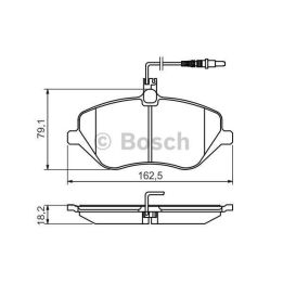 Ön Fren Balatası Peugeot 407 607 Citroen C5 III C6 (2000-) - Bosch 0986494484
