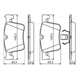 Ön Fren Balatası BMW F20 F30 X3 E83 F25 - Bosch 0986494487