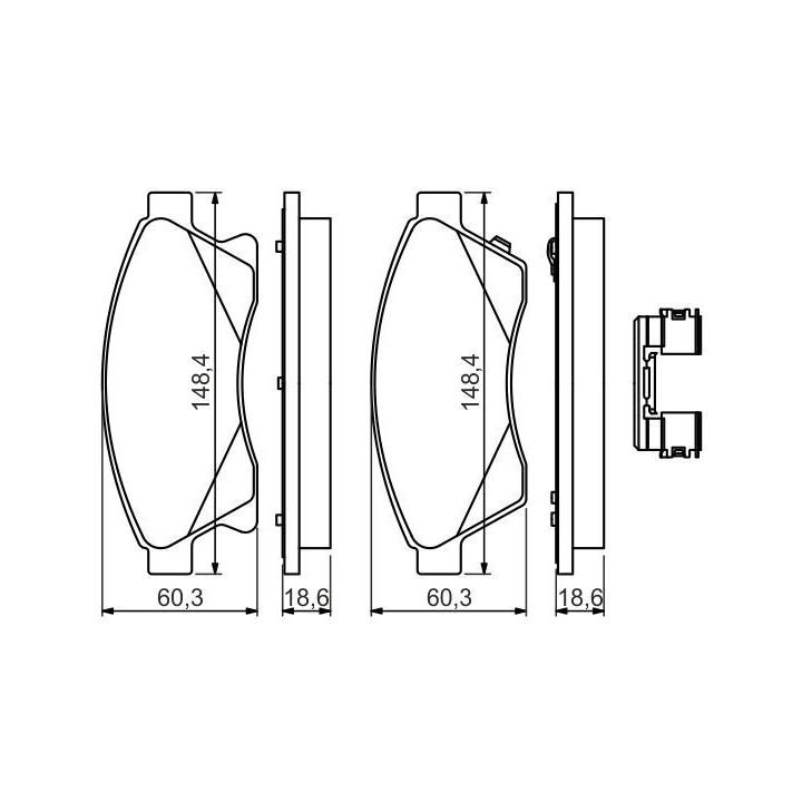 Ön Fren Balatası Opel Astra ve Chevrolet Cruze İçin (2009-) - BOSCH 09864945031