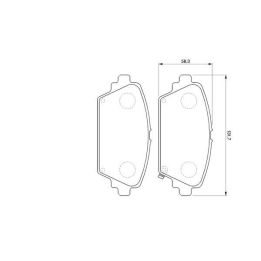 Ön İkaz Kablolu Disk Balata Honda Accord Nissan Primera (1998-2003) - Bosch 0986424663
