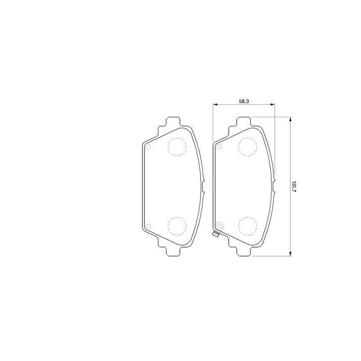 Ön İkaz Kablolu Disk Balata Honda Accord Nissan Primera (1998-2003) - Bosch 0986424663