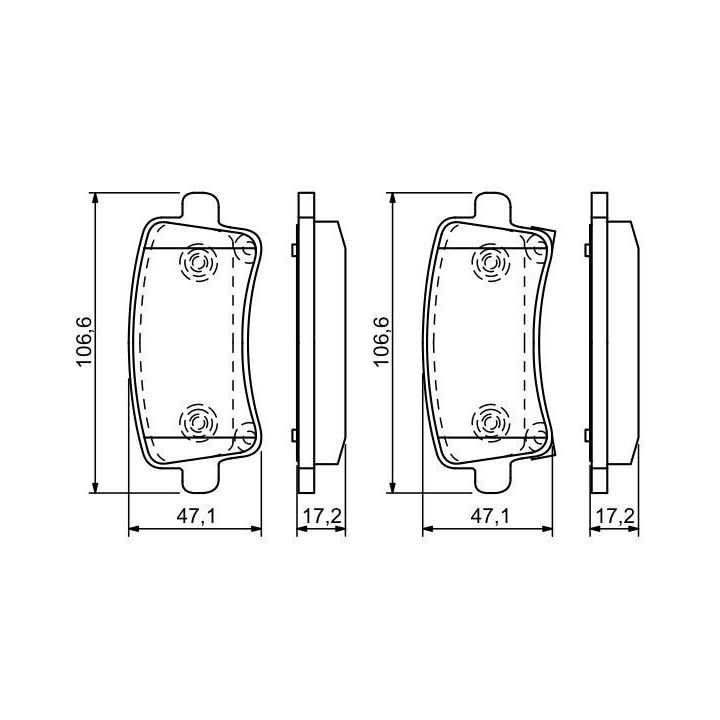 Chevrolet Opel Saab Vauxhall 9-5 Astra Insignia Malibu Disk Fren Balatası - Bosch 0986494297