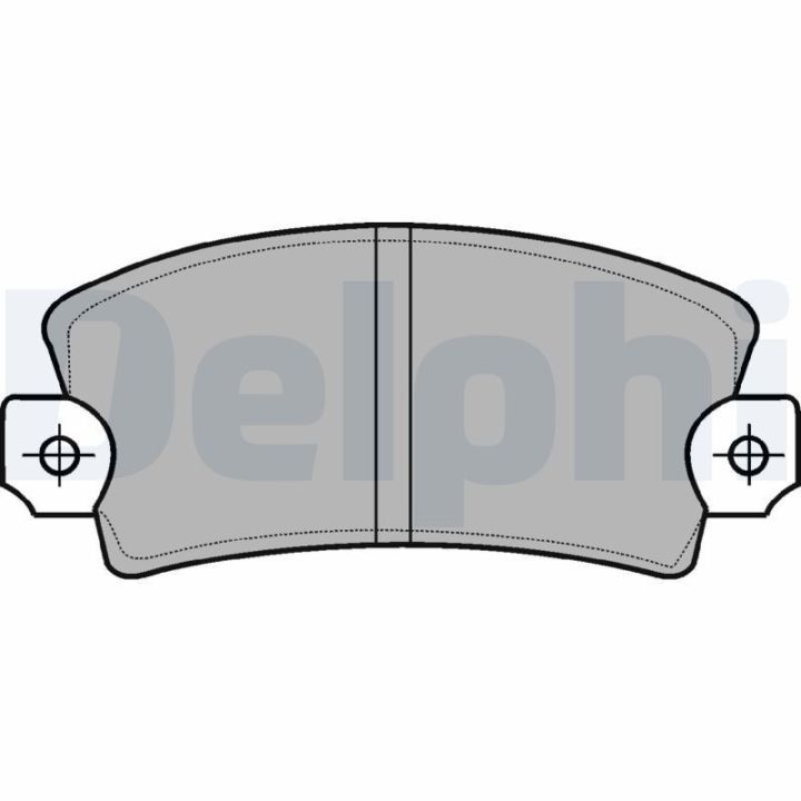 Ön Fren Balatası 108mm Renault R12 1400 (1975-) - Delphi LP56