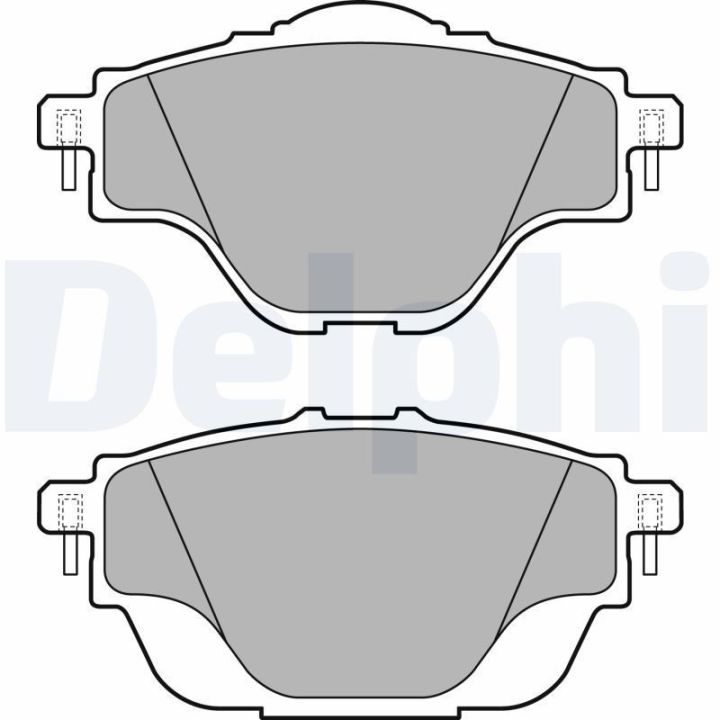 Arka Fren Balatası 106mm C4 PC2 (2013-) - Delphi LP2509