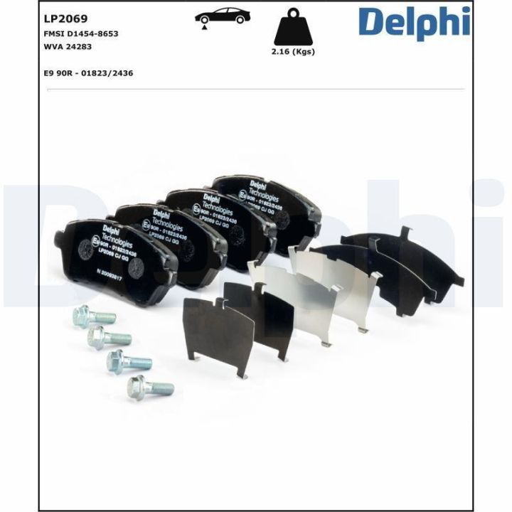Ön Fren Balatası Ford Fiesta Suzuki Swift 4 İçin (2008-) - DELPHİ LP2069