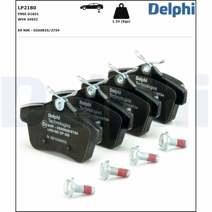 Arka Disk Fren Balatası Peugeot DS4 DS5 3008 5008 RCZ (2009-) - DELPHİ LP2180