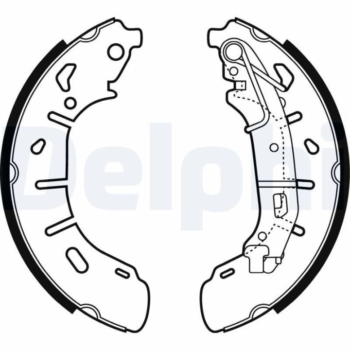 Arka Pabuçlu Balata 254x57mm Fiat Doblo için (2010-) - Delphi LS2050
