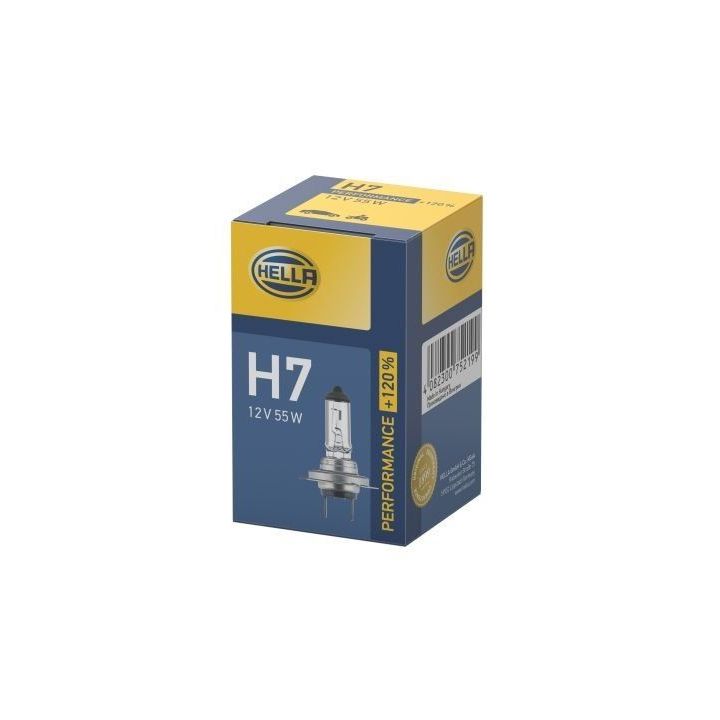 H7 Halojen Far Ampulü 12V 55W PX26d %120 Daha Fazla Performans - Hella 8GH223498-031