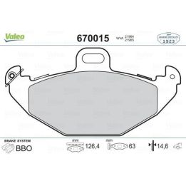 Ön ABS Disk Fren Balatası Renault Laguna 2.0 3.0 İçin (1995-2001) - VALEO 670015