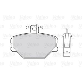 Ön Fişli Disk Fren Balatası Fiat Tempra Tipo Uno - Valeo 670095
