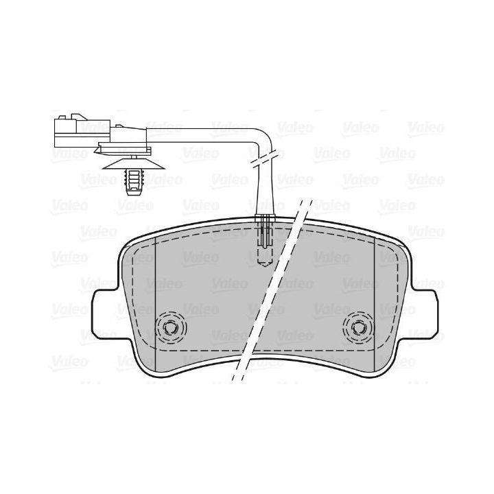 Arka Disk Fren Balatası Tek Teker Renault Master Opel Movano (2010-) - Valeo 670151