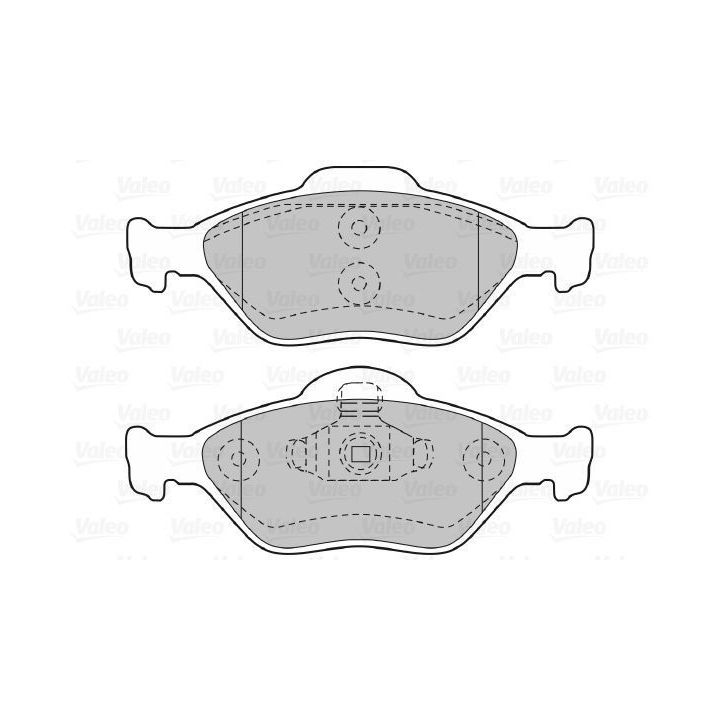 Ön Disk Balatası ABS'li Ford Fiesta IV-V Fusion İçin (2000-) - VALEO 670564