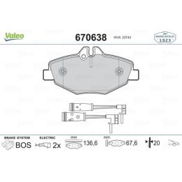 Ön Fişli Disk Balatası Mercedes W211 E-Serisi İçin (2002-) - VALEO 670638