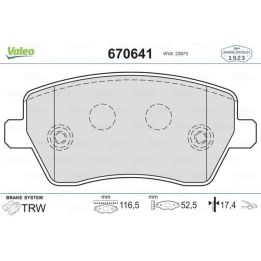Ön Disk Balatası Nissan Micra Renault Clio III Modus İçin (2003-) - VALEO 670641
