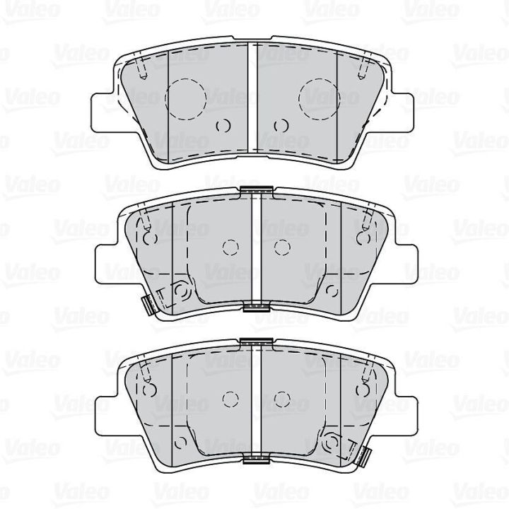 Arka Disk Fren Balatası Hyundai Tucson ve Kia Sportage İçin (2006-) - VALEO 670245