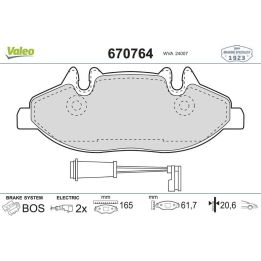 Ön Fişli Fren Balatası Mercedes W639 Viano İçin (2004-2007) - VALEO 670764