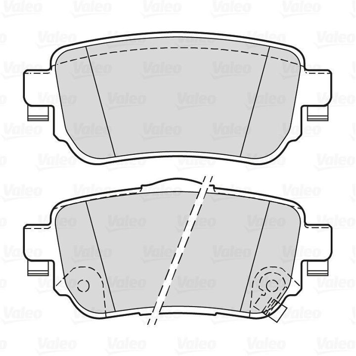 Arka Disk Fren Balatası Nissan Leaf Qashqai X-Trail Renault Kadjar Koleos İçin (2014-) - VALEO 670923