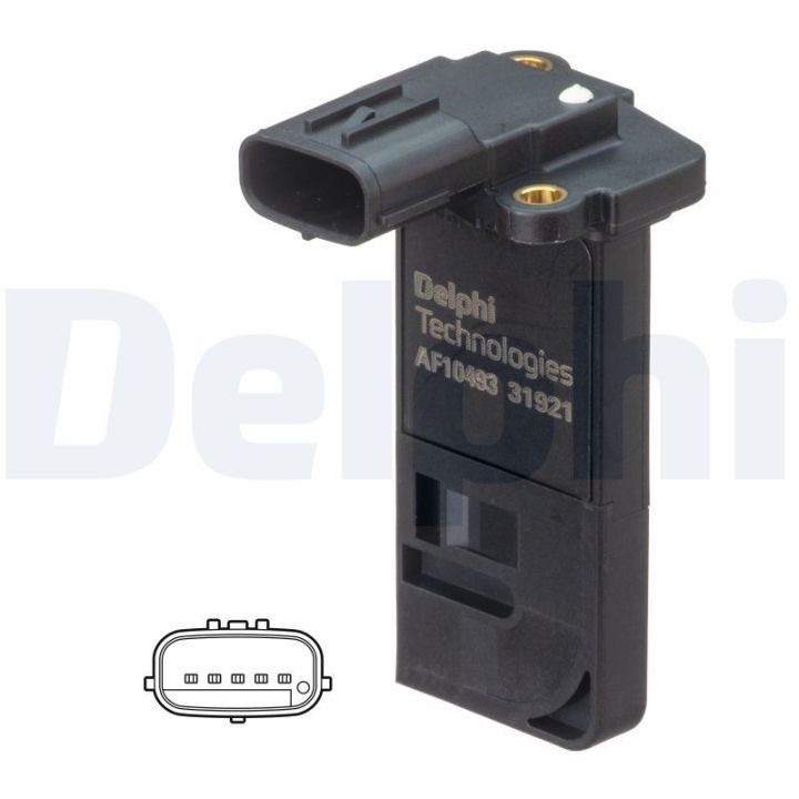 MAF Sensörü Opel, Chevrolet, Volvo, Antara, Insignia A, Insignia B, Captiva, V40 2.0, 2.2, 1.6 (2000- ) - DELPHİ AF10493-12B1