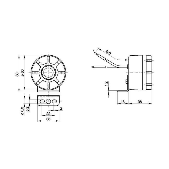 Geri Vites Kornası 12V-24V Üniversal Tüm Araçlar İçin - BOSCH 0986334001