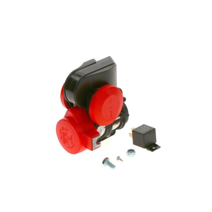 Ferrari Tipi Kompresörlü Çift Tonlu Röleli Korna 12V 240W - BOSCH 0986320400