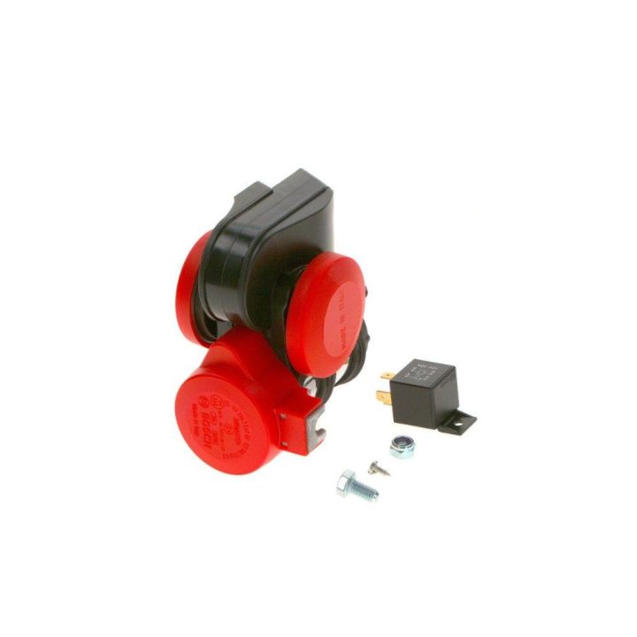 Ferrari Tipi Kompresörlü Çift Tonlu Röleli Korna 12V 240W - BOSCH 0986320400